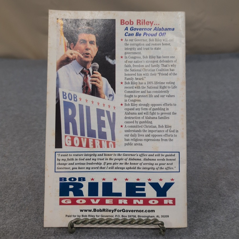 Bob Riley Friends Family Favorites Cookbook Governor Alabama‎ Campaign - Picture 2 of 2
